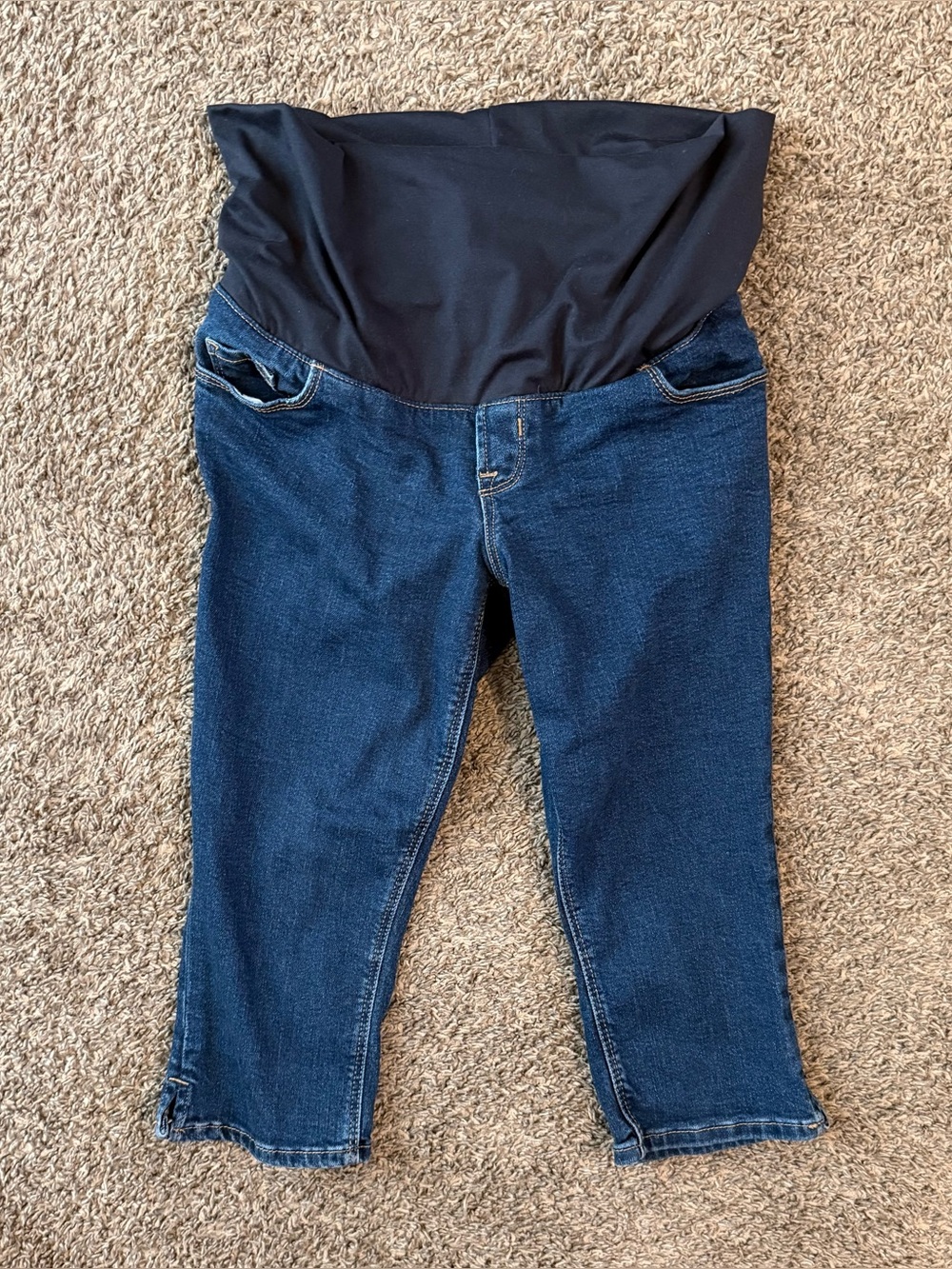 Dark Wash Jeans Capris - Maternity 6